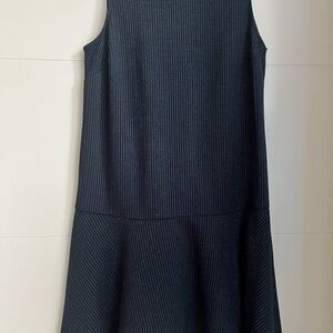 LOFT Navy Sleeveless Midi Dress